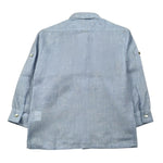 Paio Crippa Camicia Manica Lunga Tinta Unita per Bambino TAMBURO AZZURRO PAIO CRIPPA 