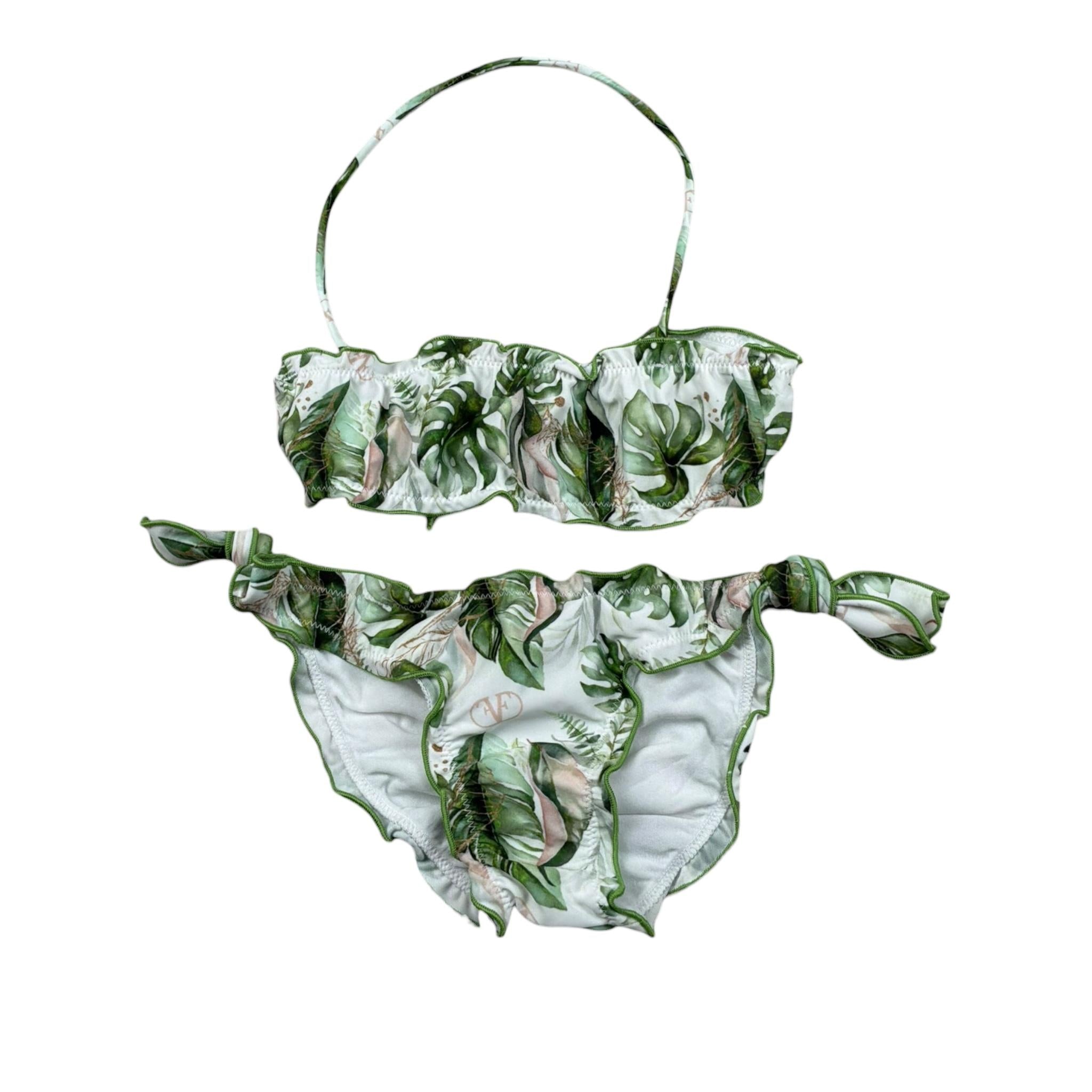 Fun & Fun Costume 2 Pezzi Slip-Fascia per Bambina FNBBW17441 BIANCO FUN & FUN 