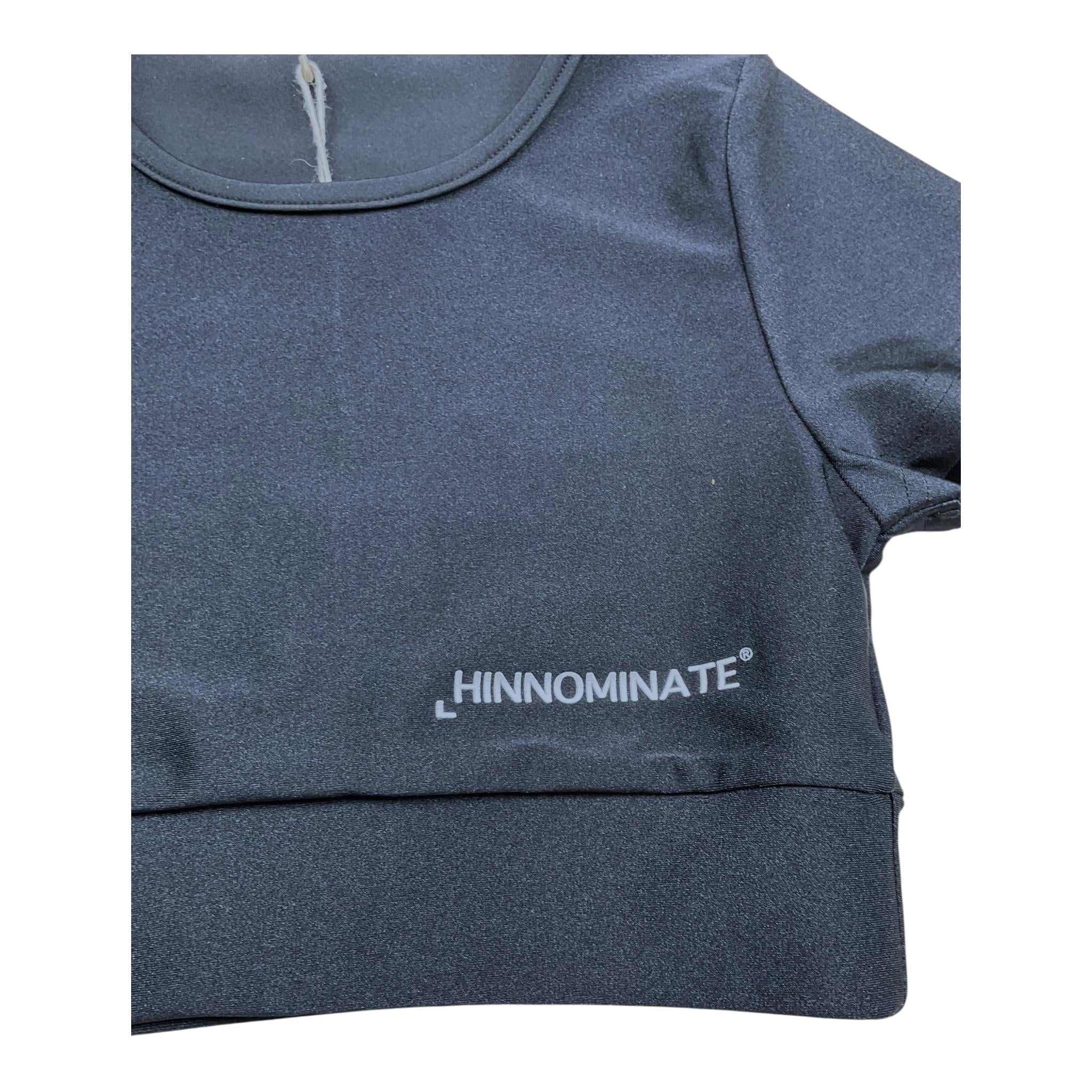 Hinnominate T-Shirt Girocollo Tinta Unita con Logo per Bambina 3646MY00064 NERO HINNOMINATE 