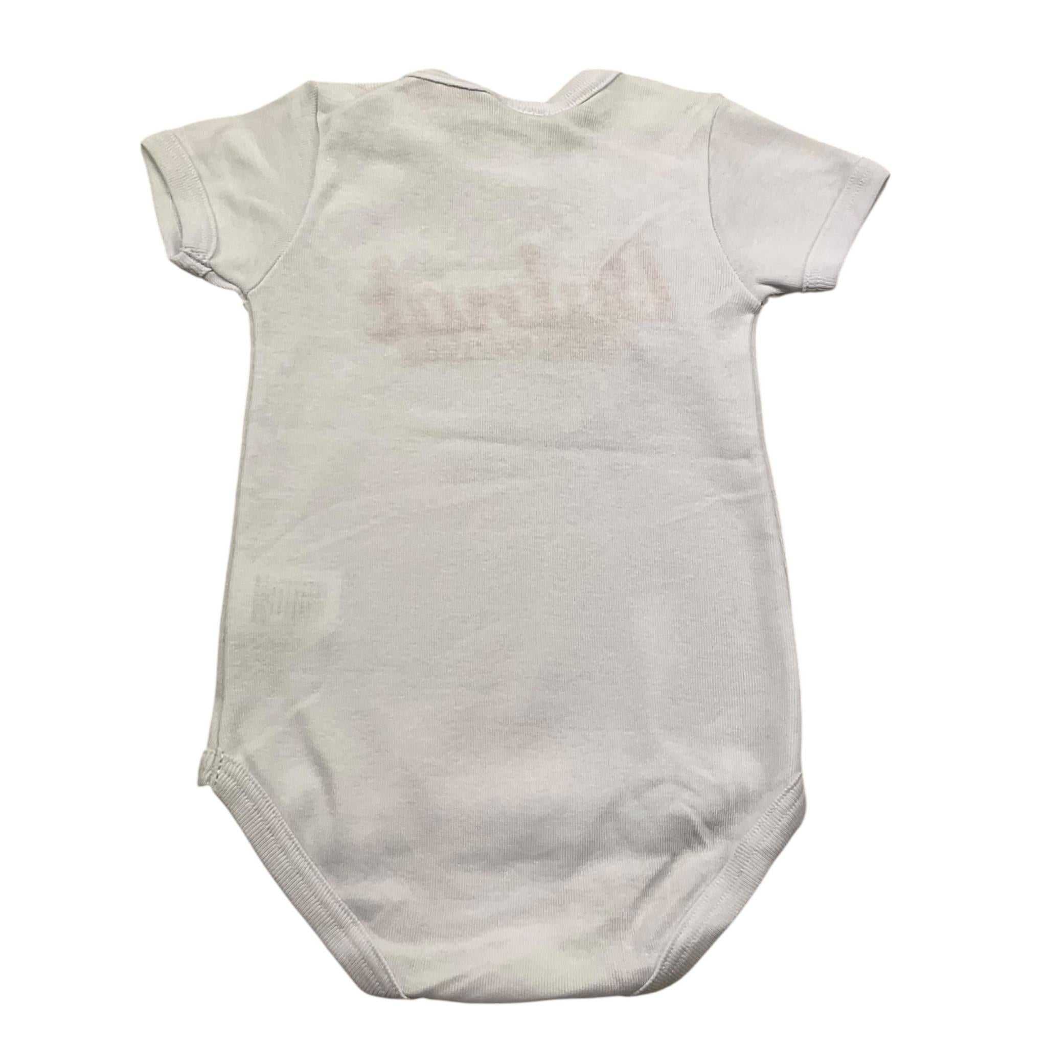 BUTNOT body mezza manica tinta unita con logo Bianco per Neonato B945 BIANCO BUTNOT 