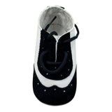 Le Bebe Mocassino Bicolore con Lacci per Neonato LBB0530 BIANCO/BLU LE BEBE 