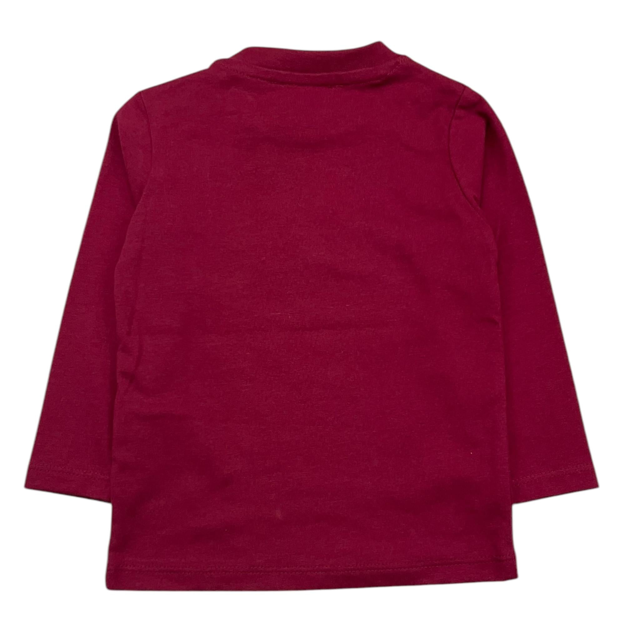 JOHN RICHMOND shirt girocollo tinta unita con stampa Bordeaux per Neonata RIA25066TS BORDEUAX JOHN RICHMOND 