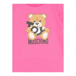 Moschino Abito Girocollo Tinta Unita con Stampa per Neonata MDV0C9XXXX FUXIA MOSCHINO 