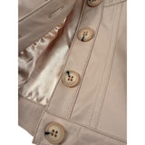 Bella Brilli Giubbino Modello Crop Tinta Unita In Ecopelle per Bambina FURUUR ROSA BELLA BRILLI 