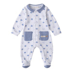 Minibanda Tutina Manica Lunga Tinta Unita con Stampe per Neonato 3B669 BIANCO MINIBANDA 