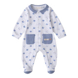 Minibanda Tutina Manica Lunga Tinta Unita con Stampe per Neonato 3B669 BIANCO MINIBANDA 