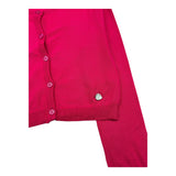 Alice Pi Fuchsia Einfarbige Strickjacke für Mädchen