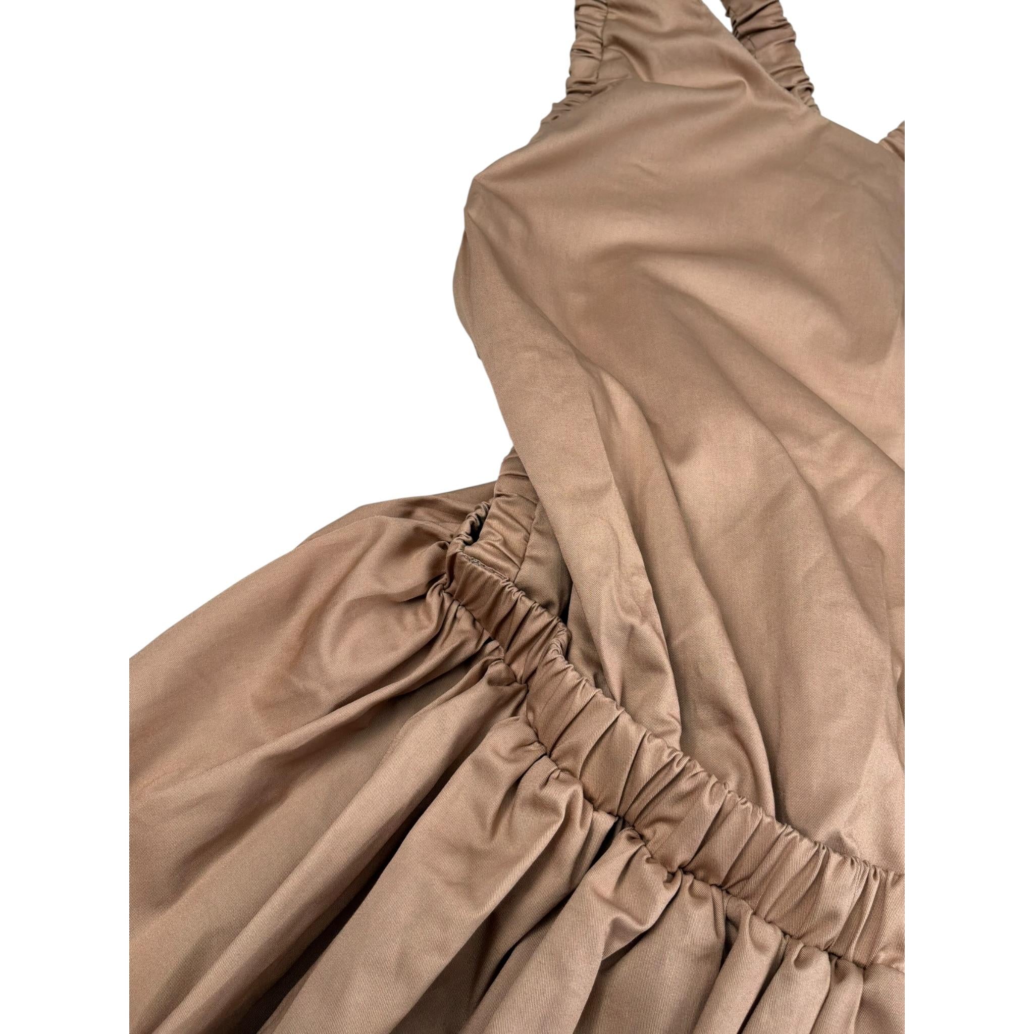 Vicolo Abito Tinta Unita con Elastico per Bambina 3146V00272X BEIGE VICOLO 