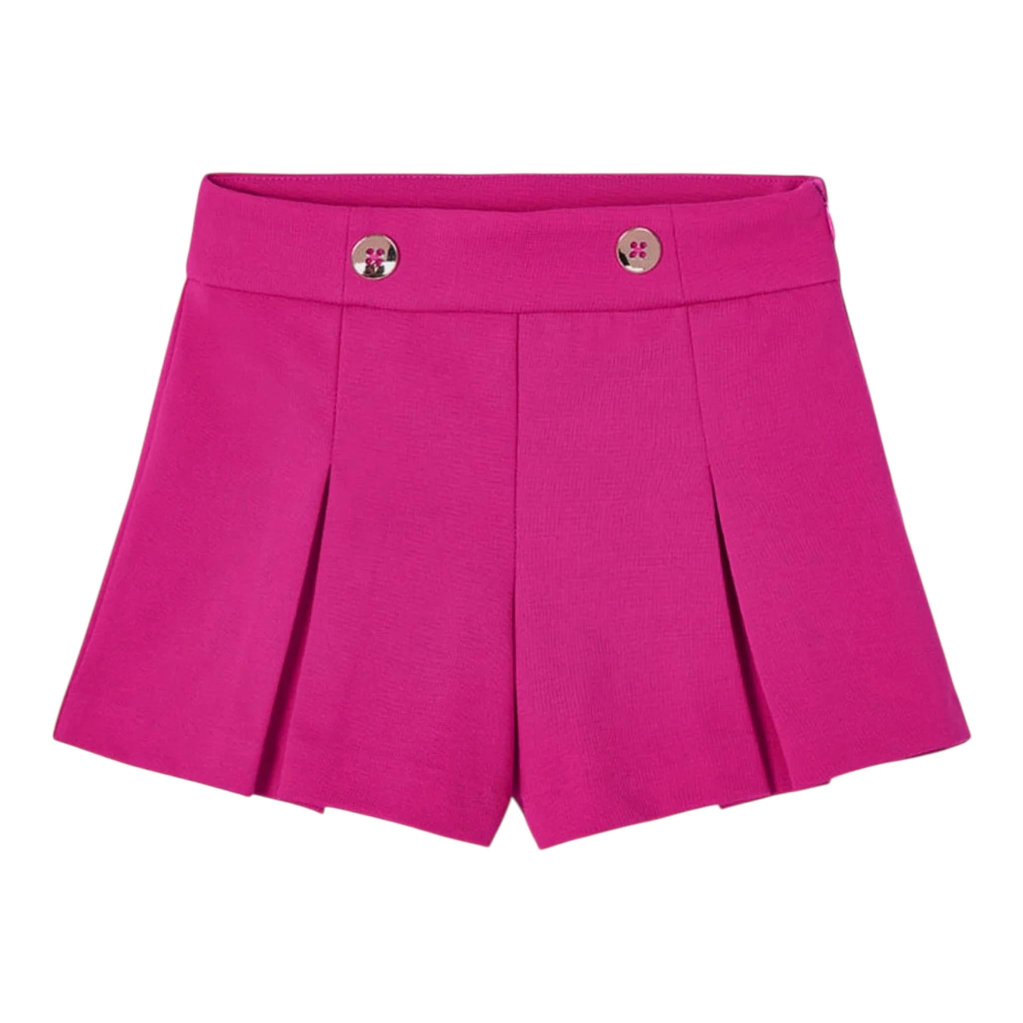 Mayoral Short tinta unita con Zip Fuxia per Bambina 3201X FUXIA MAYORAL 