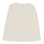 Liu Jo Shirt Girocollo Tinta Unita con Stampa Brillantinata per Bambina GF4093 BIANCO LIU JO 