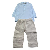 I Delfi Completo 2 Pezzi Camicia-Pantalone per Neonato 25P5247 AZZURRO I DELFI 