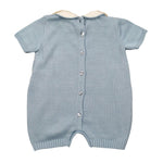 Le Coconne Pagliaccetto Tinta Unita con Colletto per Neonato LCN2592 AZZURRO LE COCONNE 