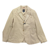 Fay Giacca Tinta Unita con Fantasia A Righe per Bambino FSP64G0078 BEIGE FAY 