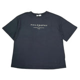 Philosophy T-Shirt Girocollo Tinta Unita con Stampa per Bambina I1E605 NERO PHILOSOPHY 
