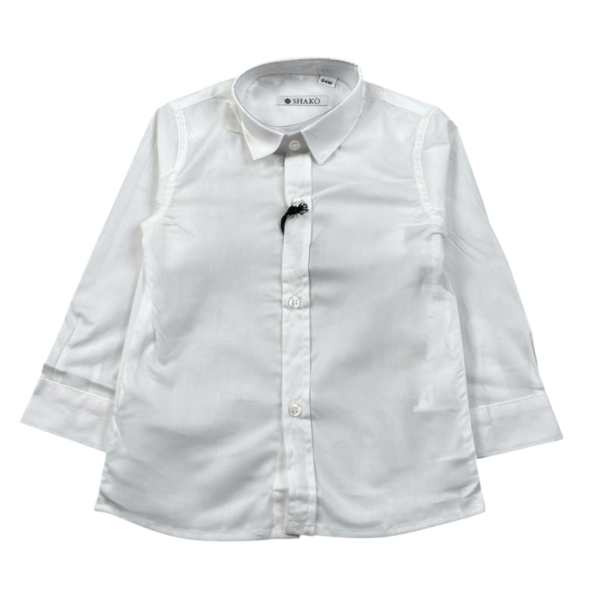 Shako' Camicia Manica Lunga Tinta Unita per Neonato CMSH1N PANNA SHAKO' 