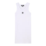 Dkny Abito Mezza Manica Tinta Unita per Bambina D62332 BIANCO DKNY 