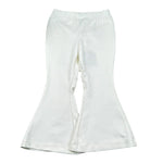 La Stupenderia Pantalone Tinta Unita Modello Zampa per Bambina TJPN72X PANNA LA STUPENDERIA 