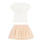 Guess Completo 2 Pezzi T-Shirt-Gonna per Bambina K5RG06K6YW0 BIANCO GUESS 