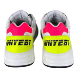 Aniye By Girl Sneakers Tinta Unita Con Fantasia Maculata E Lacci Bianco Per Bambina