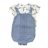 Juliana Completo 2 Pezzi Camicia-Salopette per Neonato 24200 BIANCO/AZZURRO JULIANA 