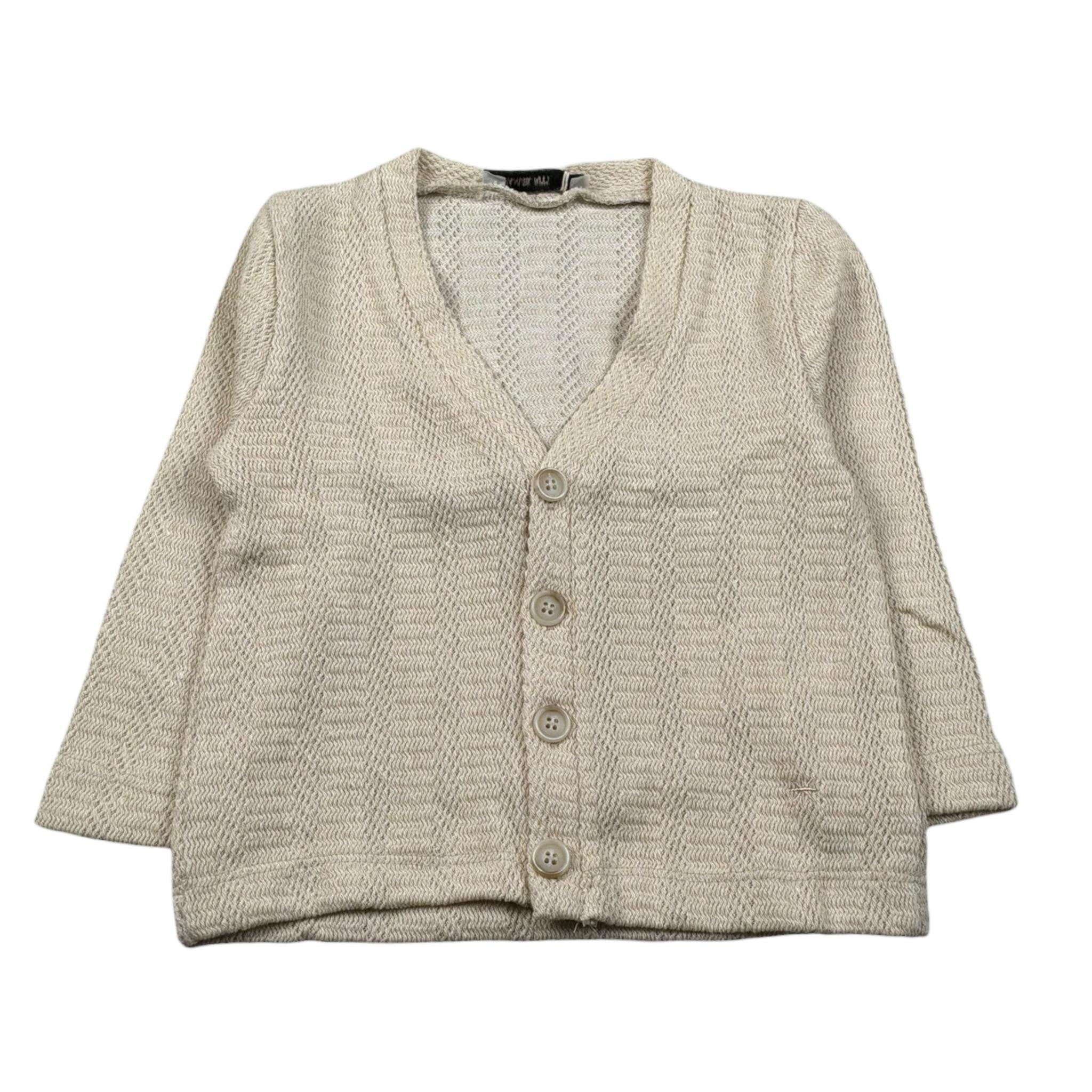 Manuel Ritz Cardigan Tinta Unita Scollo A V per Bambino MR3113X BEIGE MANUEL RITZ 