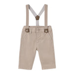 Mayoral Pantalone Tinta Unita con Bretelle per Neonato 1561 BEIGE MAYORAL 