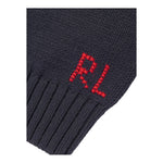 RALPH LAUREN maglia girocollo tinta unita con ricami Blu per Bambino 322951154001 BLU RALPH LAUREN 