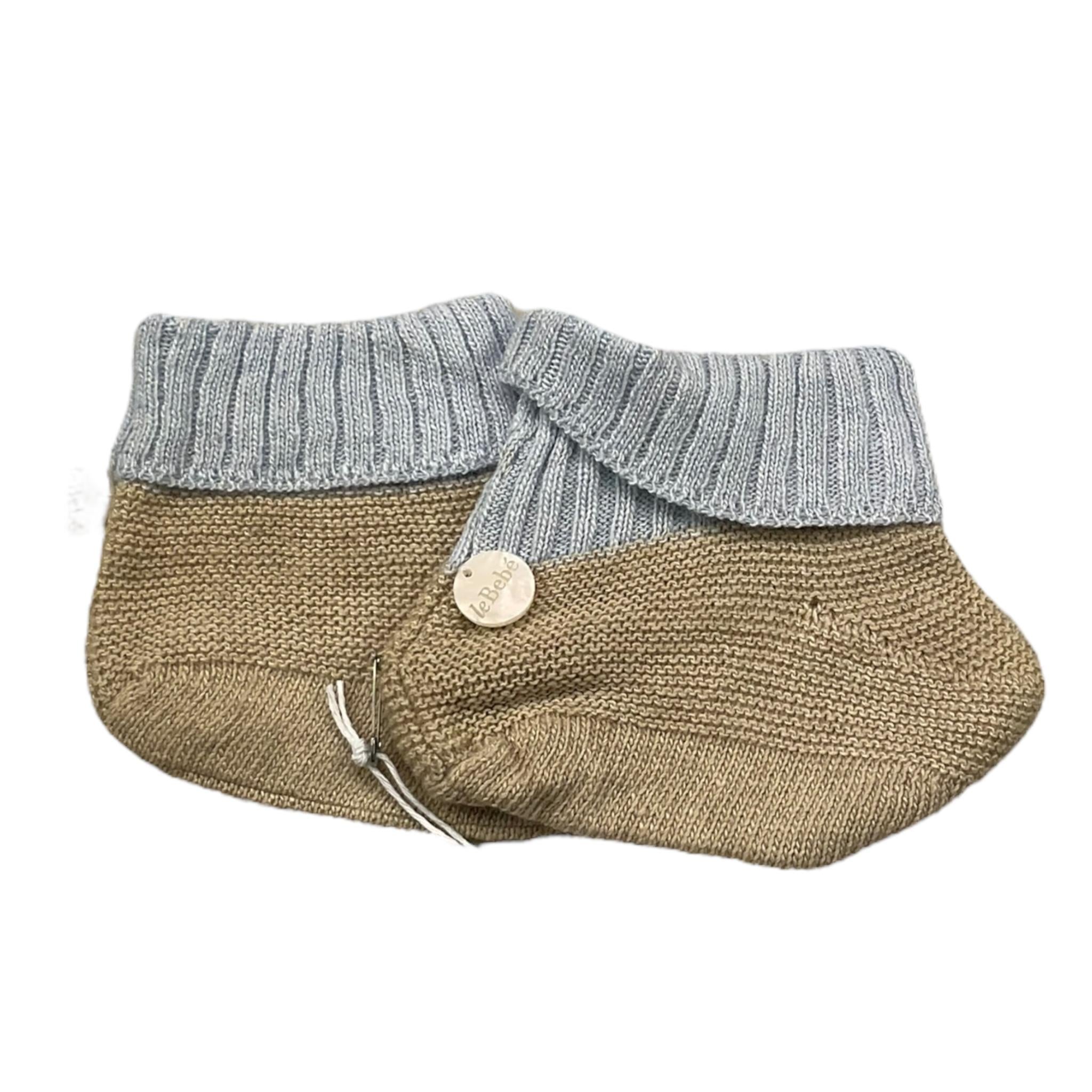 LE BEBE' babbucce bicolore Beige per Neonato LBB51055 BEIGE LE BEBE' 