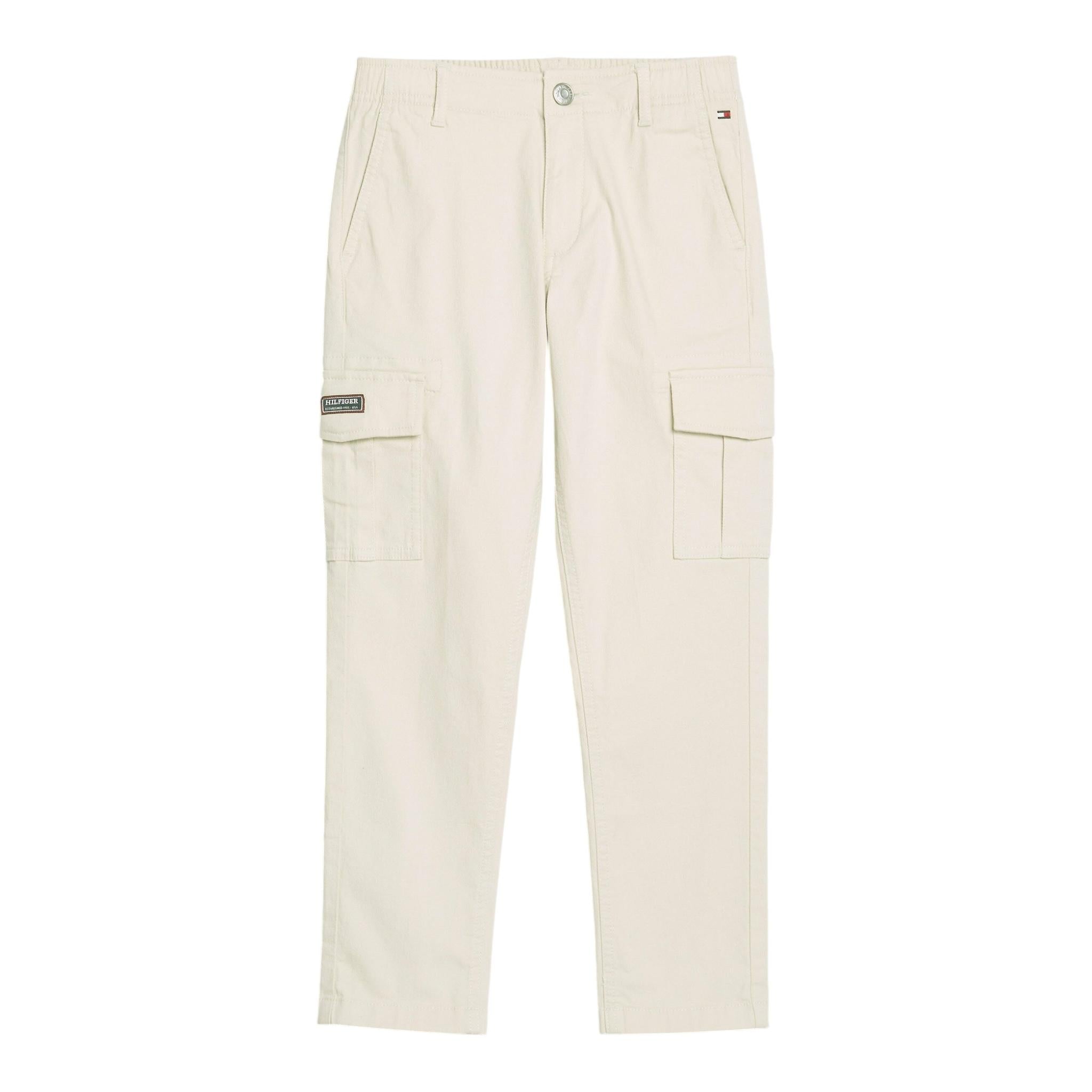 TOMMY HILFIGER pantalone tinta unita con elastico in vita Beige per Bambino KB0KB09063 BEIGE TOMMY HILFIGER 