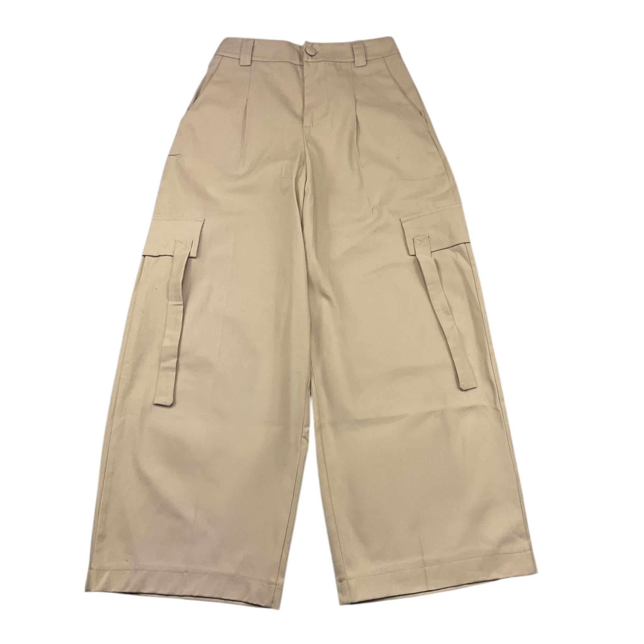 NAIDA pantalone tinta unita modello zampa Beige per Bambina NAPA285 BEIGE NAIDA 