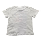 Cesare Paciotti Einfarbiges Rundhals-T-Shirt mit Aufdruck in Weiß für Neugeborene