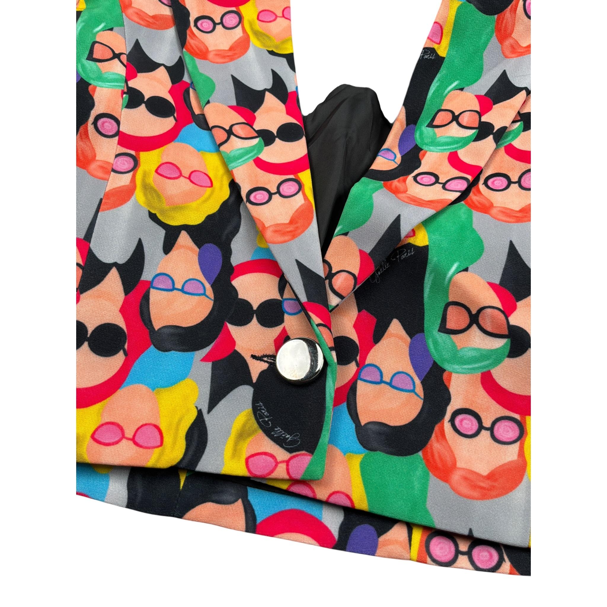 Gaelle Giacca Modello Crop Stampa Fantasia Multicolor per Bambina JY00037 MULTICOLOR GAELLE 