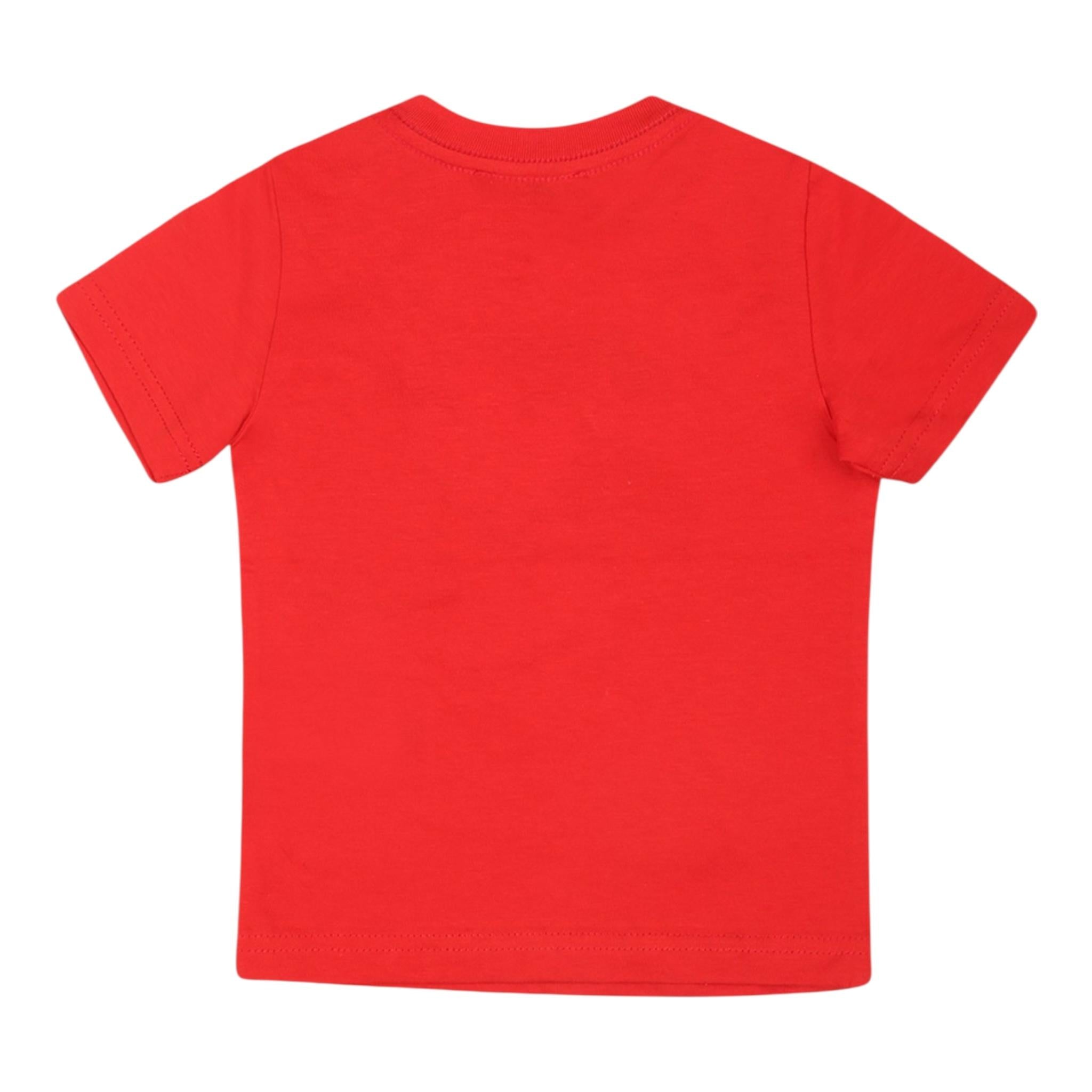 DSQUARED2 t-shirt girocollo tinta unita con logo Rosso per Neonato DQ2510 ROSSO DSQUARED2 