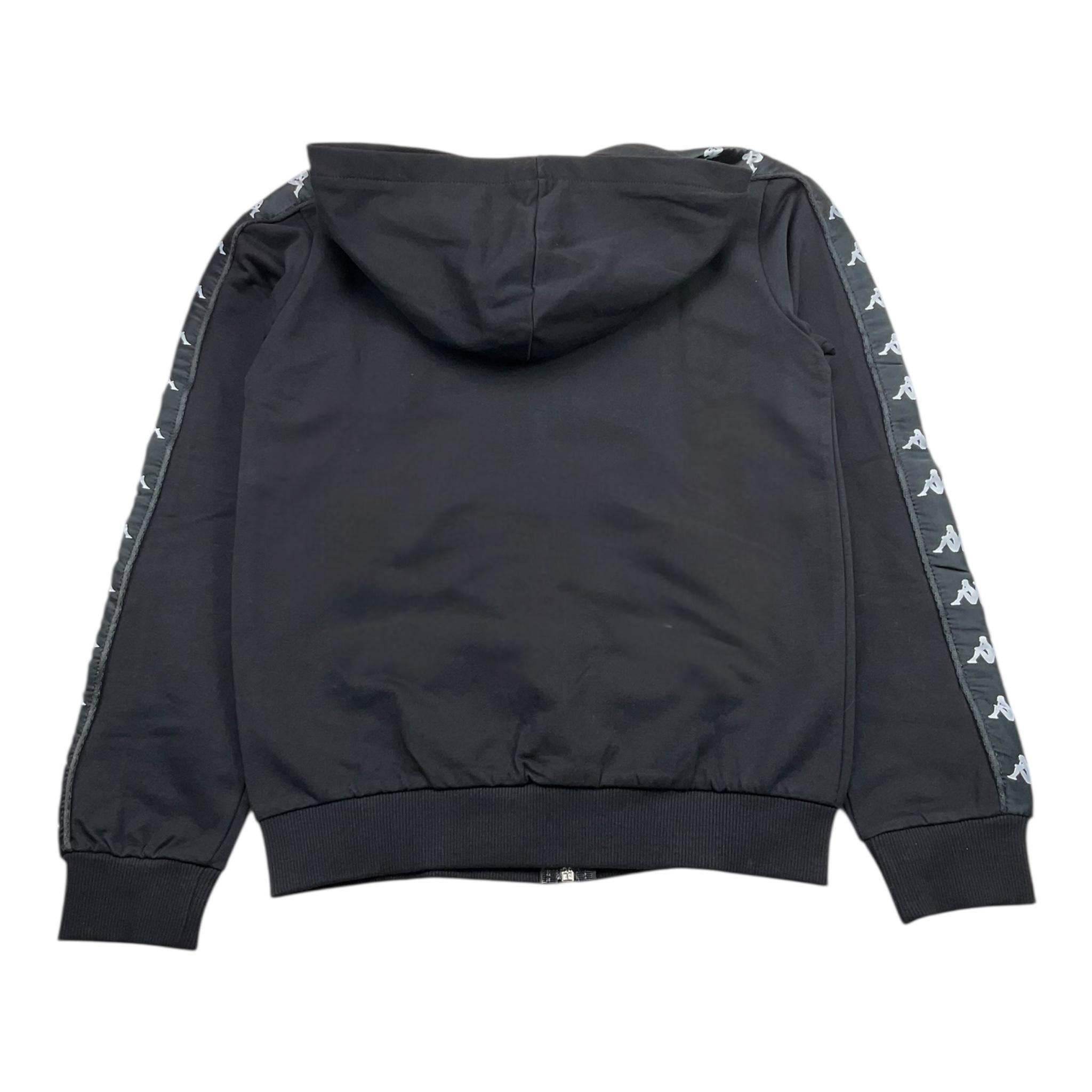 KAPPA felpa tinta unita con zip e cappuccio Nero per Bambino 3731F0012 NERO KAPPA 