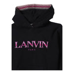 LANVIN abito manica lunga con cappuccio Nero per Bambina N30094 NERO LANVIN 