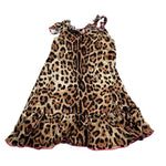 4Giveness Abito Bretelline Fantasia Maculata Beige per Neonata FGCN3966 BEIGE 4GIVENESS 