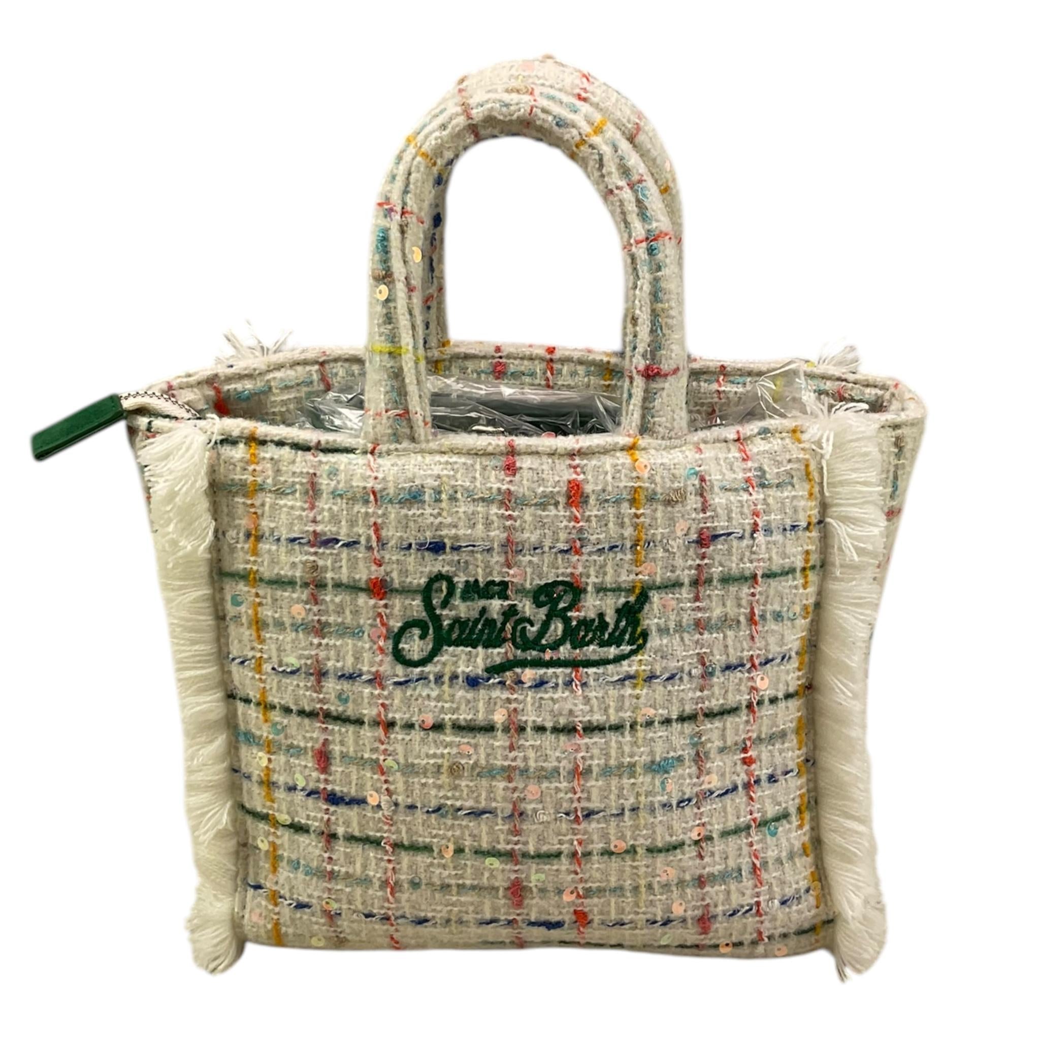 SAINT BARTH borsa tinta unita con logo Panna per Bambina VANITYY PANNA SAINT BARTH 