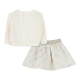 Karl Lagerfeld Completo 2 Pezzi Felpa-Gonna per Neonata Z30520 PANNA KARL LAGERFELD 