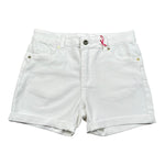 Kaos Short Tinta Unita con Girovita Regolabile per Bambina KS196 BIANCO KAOS 
