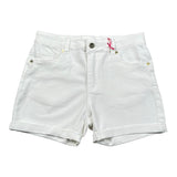 Kaos Short Tinta Unita con Girovita Regolabile per Bambina KS196 BIANCO KAOS 