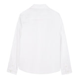Boss Camicia Manica Lunga Tinta Unita con Logo per Bambino J52010 BIANCO BOSS 