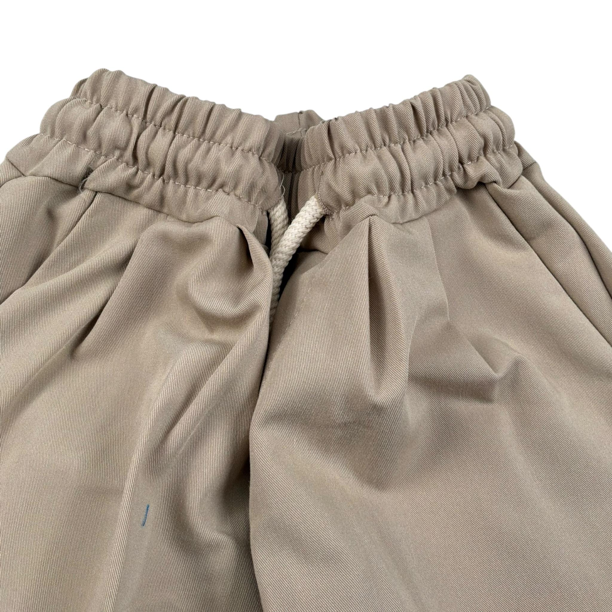 Numbers Pantalone Tinta Unita con Elastico In Vita per Neonato PA123 BEIGE NUMBERS 