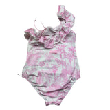 Saint Barth Costume Intero Monospalla Tinta Unita per Bambina CARIN1 BIANCO SAINT BARTH 