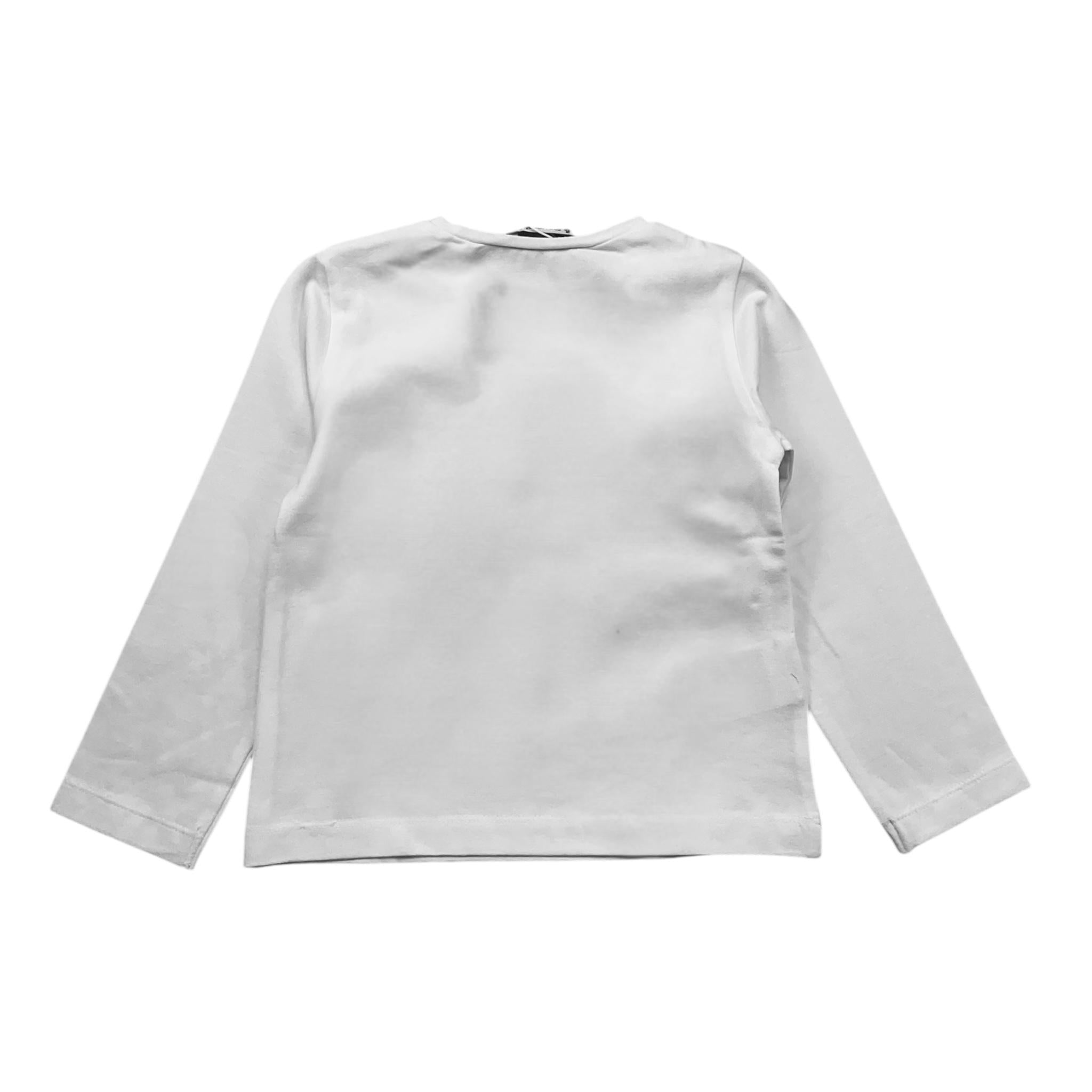 MAYORAL shirt girocollo tinta unita con stampa Bianco/verde per Bambino 4068X BIANCO/VERDE MAYORAL 