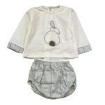 CALAMARO completo 2 pezzi shirt-coulotte Bianco per Neonato 11027 BIANCO CALAMARO 