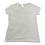 Magil T-Shirt Girocollo Tinta Unita con Stampa per Bambina BN26010 BIANCO MAGIL 