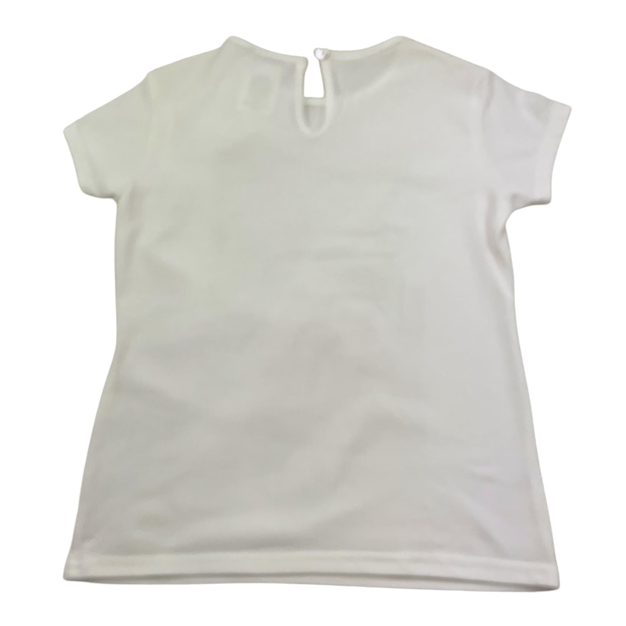 Magil T-Shirt Girocollo Tinta Unita con Stampa per Bambina BN26010 BIANCO MAGIL 