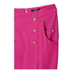 Balmain Pantalone Tinta Unita con Zip per Bambina BW6A40 FUXIA BALMAIN 