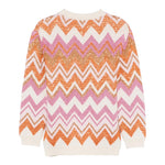 MISSONI maglia tinta unita girocollo con fantasia e paillettes Bianco per Bambina MV9A60 BIANCO MISSONI 