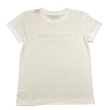 Missoni T-Shirt Girocollo Tinta Unita Con Stampa Logo Bianco Per Bambina